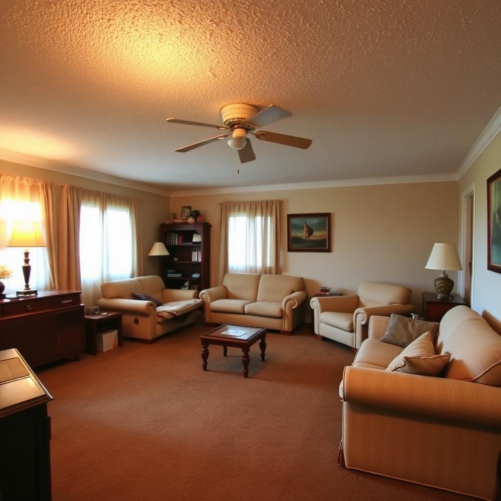 Before — dated 1980s living room